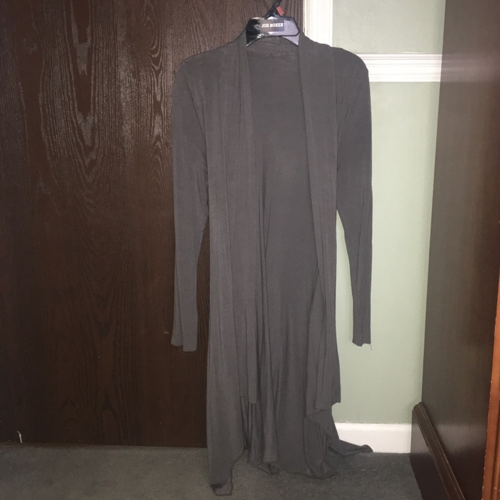 Gray Italian Cardigan